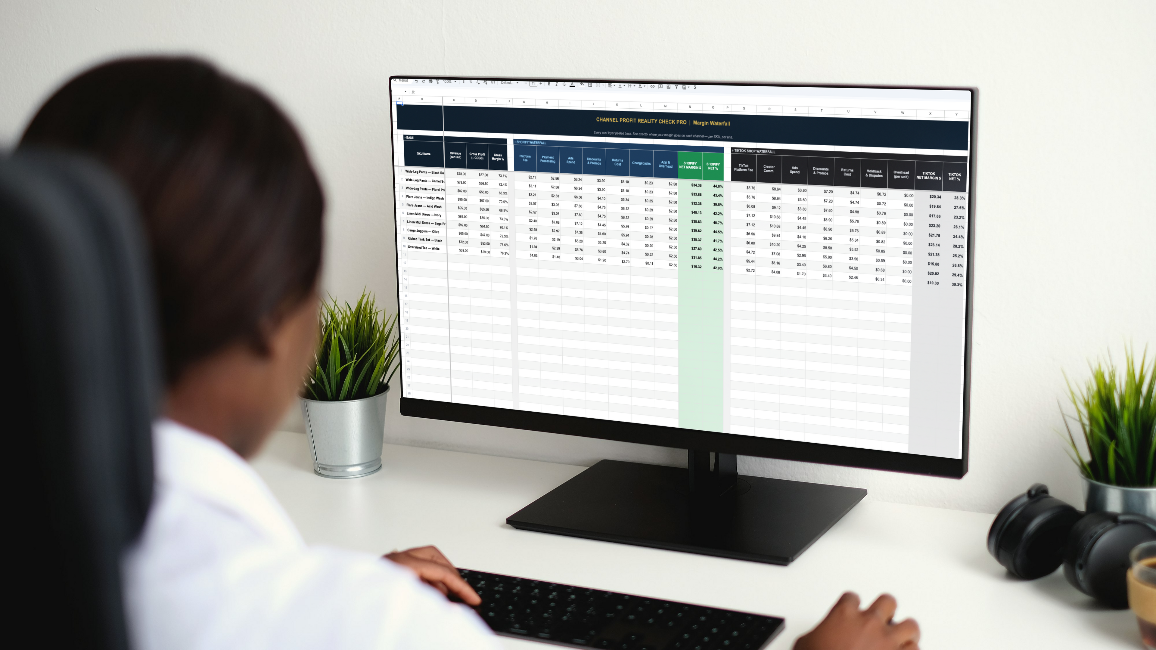 Channel Profit Reality Check Pro — SKU-Level Margin, Fee & Profitability Calculator for Shopify + TikTok Shop Brands | Compare True Channel Profit, Identify Margin Kill Zones & Know Your Net Before You Scale
